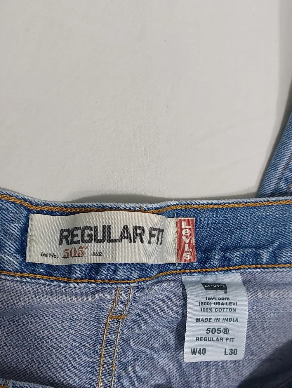 Vintage 1980's Levis 505 Jeans Mens W40 L30 Straight Leg Denim